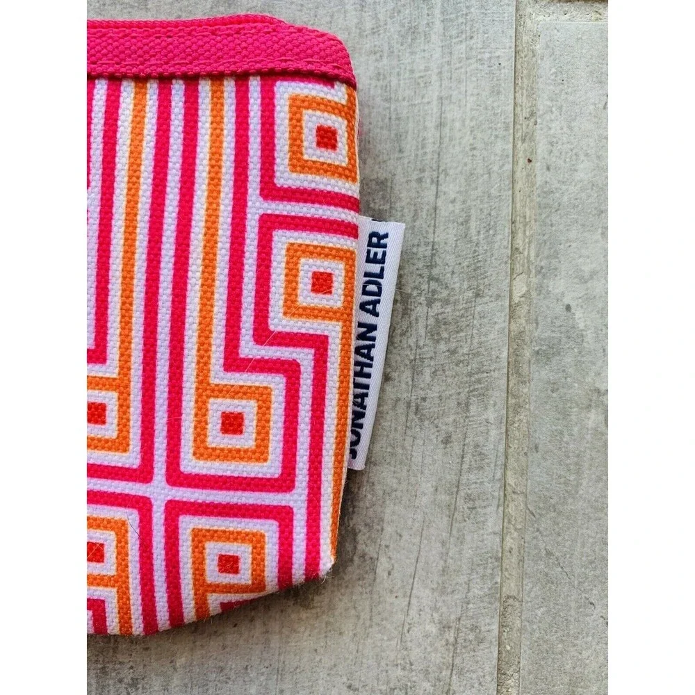 CLINIQUE Jonathan Adler Makeup Bag Coin Purse ID Holder Travel Case Pouch NEW